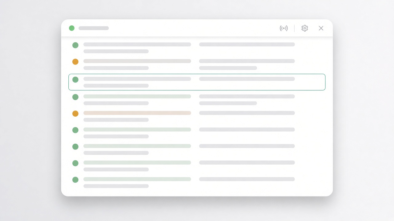 Illustration of a message stream with accepted and flagged payloads