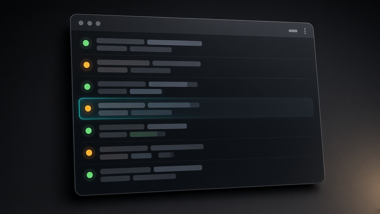Illustration of a message stream with accepted and flagged payloads
